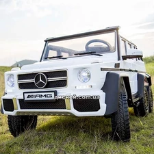 Двухместный детский электромобиль M 3971 EBLR-1, Mercedes, белый